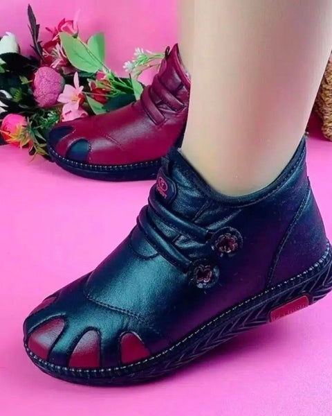 Gefütterte Winter-Baumwollschuhe (Leder)