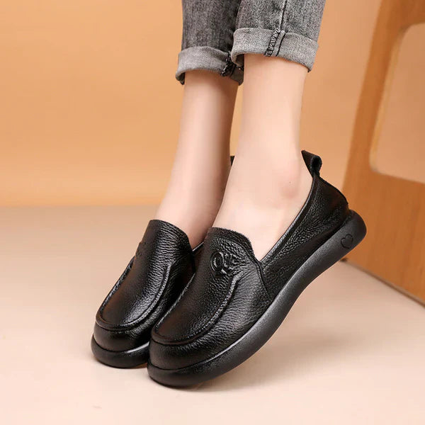 🐂Rundspitze Lederschuhe
