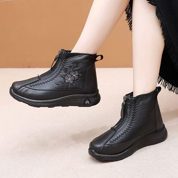 Neue bedruckte Stiefel mit Reißverschluss