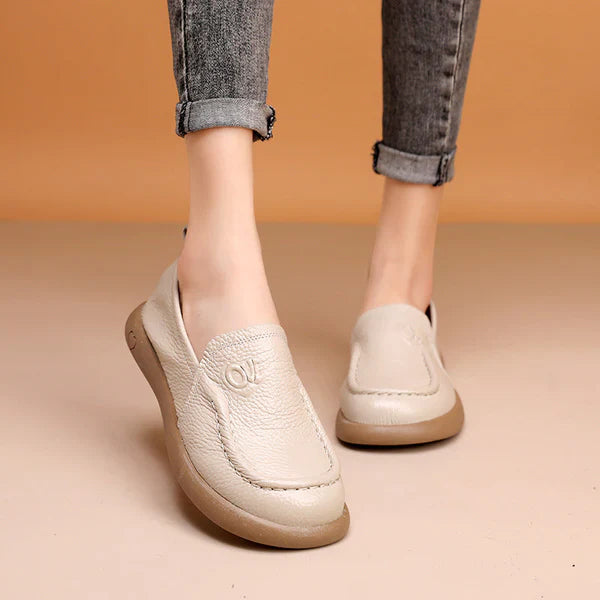 🐂Rundspitze Lederschuhe