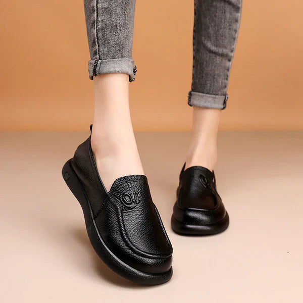 🐂Rundspitze Lederschuhe