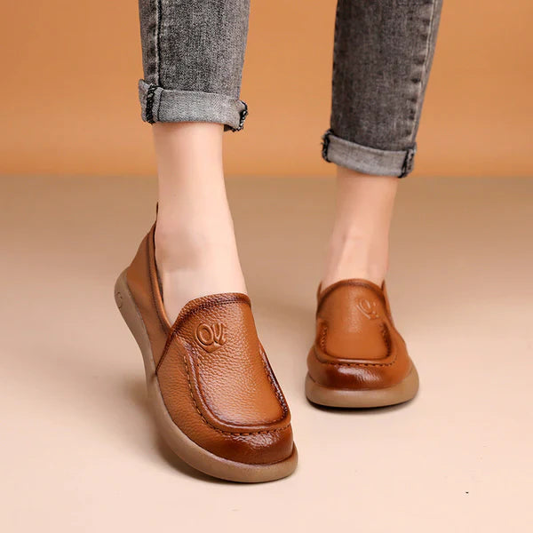 🐂Rundspitze Lederschuhe