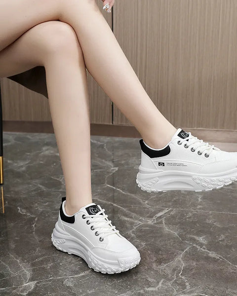 Zapatos casuales femeninos (talón negro)