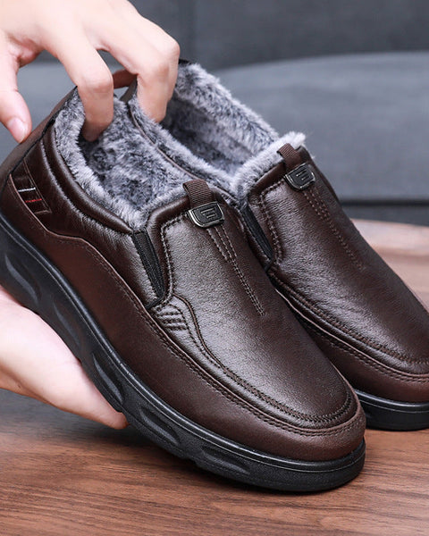 Herren-Winterschuhe aus Leder
