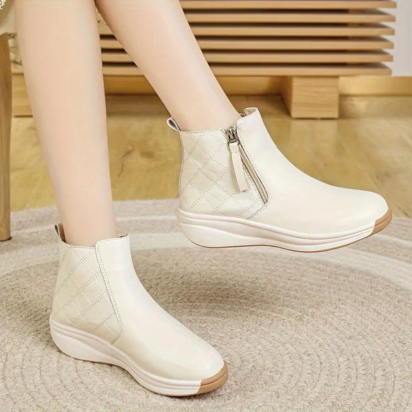 Modische Stiefeletten mit Reißverschluss