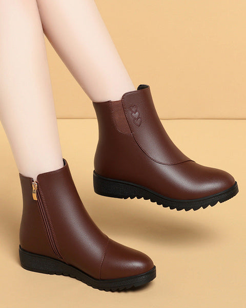 Schuhe aus Baumwolle und weichem Leder (mit Fleece-Futter)