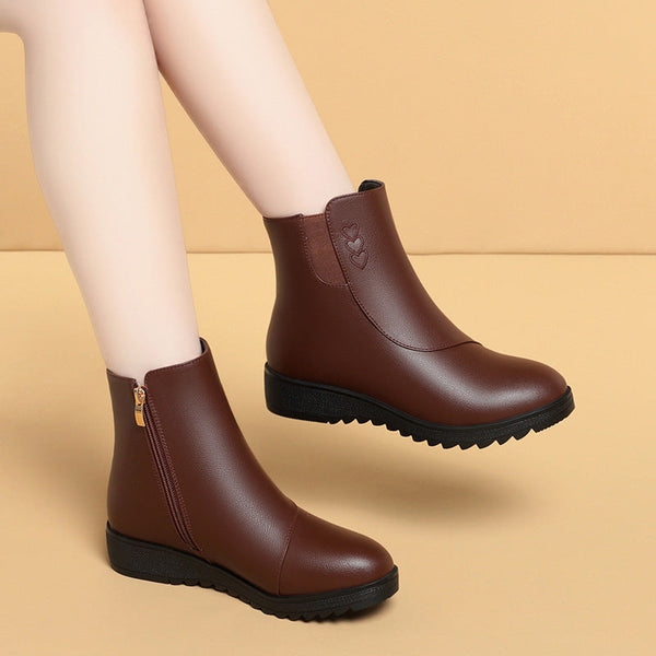 Schuhe aus Baumwolle und weichem Leder (mit Fleece-Futter)