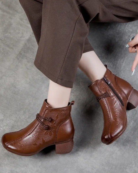 Retro-Stiefel für Mütter mit weicher Sohle