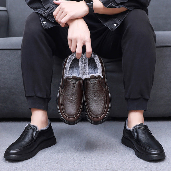 Herren-Winterschuhe aus Leder