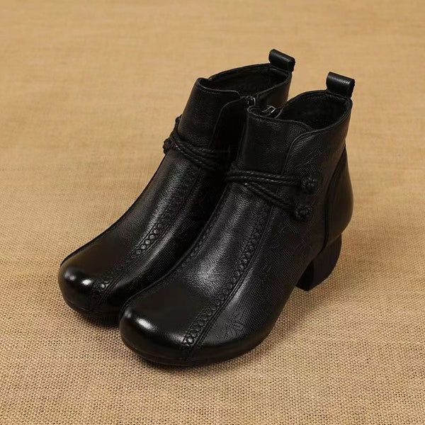 Retro-Stiefel für Mütter mit weicher Sohle