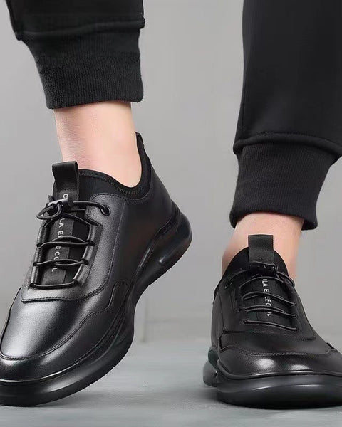 Nuevos zapatos de negocios de cuero transpirables para hombre.