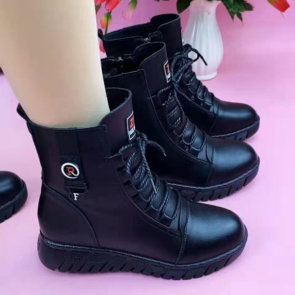 Plüsch-Martinsstiefel (Stiefeletten)