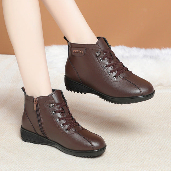 Botas de invierno forradas de polar (cuero)