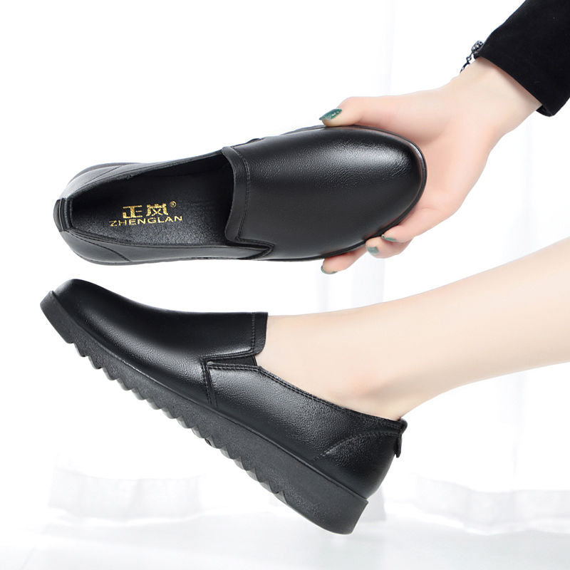 Rutschfeste Leder-Halbschuhe