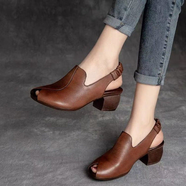 Peep-Toe Sandalen