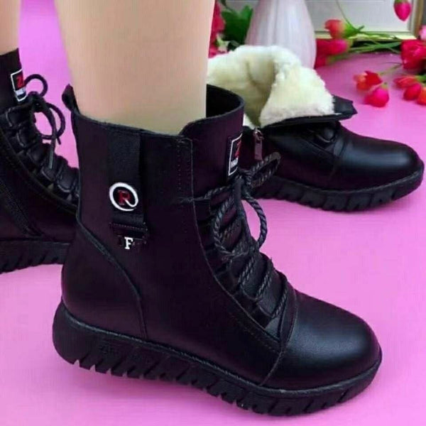 Plüsch-Martinsstiefel (Stiefeletten)
