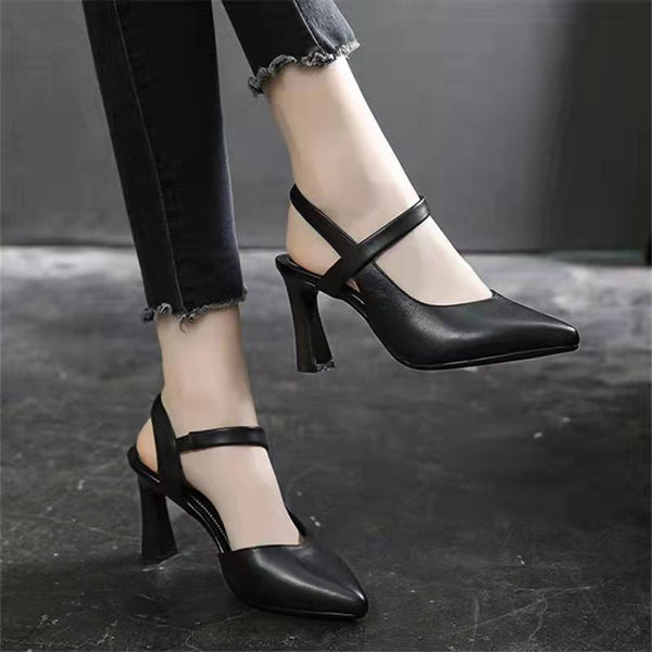 Spitze Stiletto-Sandalen