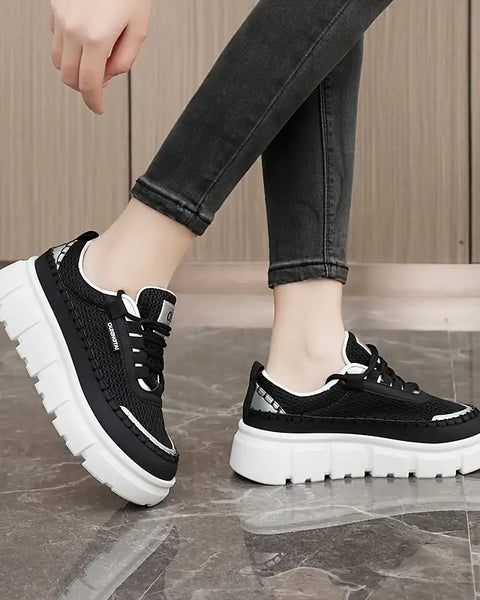 2025 Zapatos casuales de suela gruesa y caña baja. 