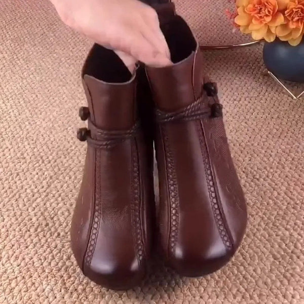 Retro-Stiefel für Mütter mit weicher Sohle