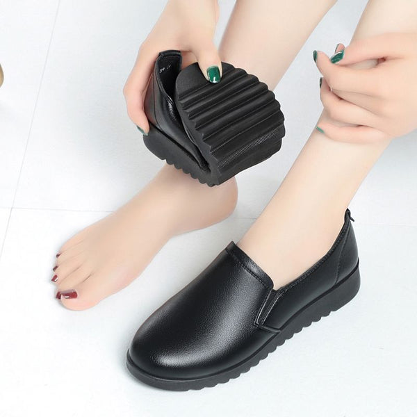 Rutschfeste Leder-Halbschuhe