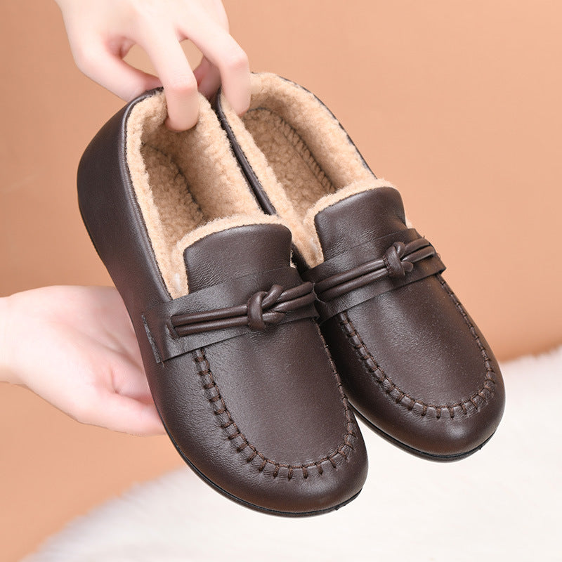 Damen-Lederschuhe aus Baumwolle (Knoten)