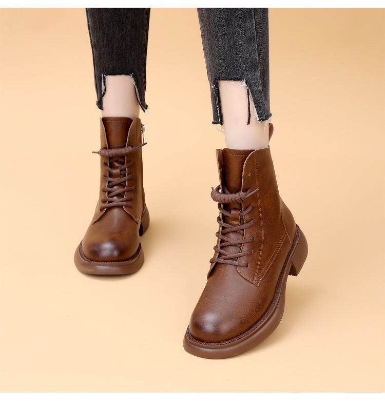 Weiche Martin-Lederstiefel