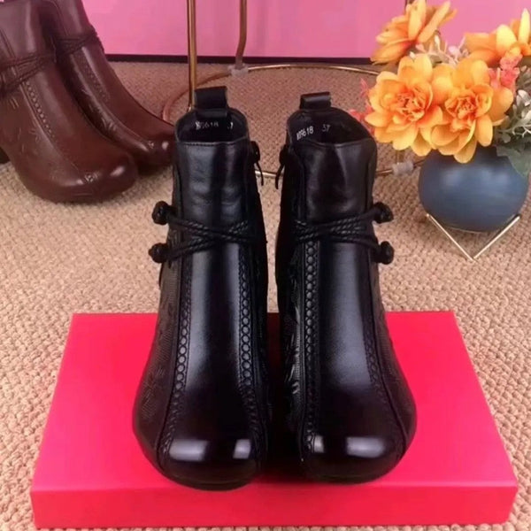 Retro-Stiefel für Mütter mit weicher Sohle