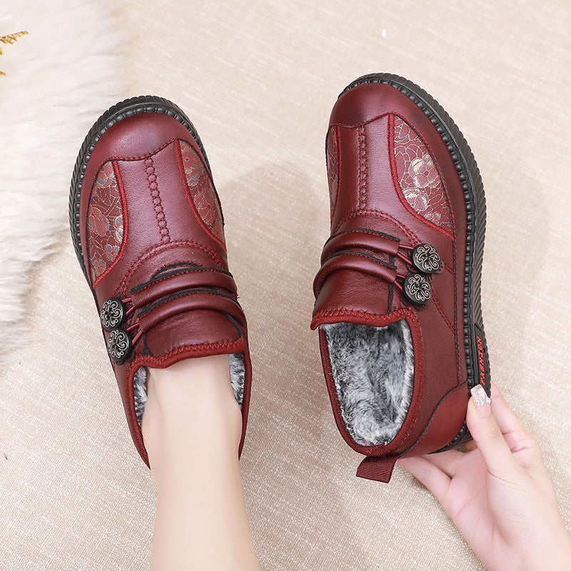 Dicke und warme Schneestiefel