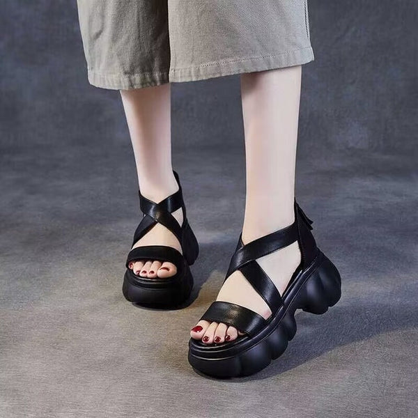 Römersandalen mit Höhenerhöhung
