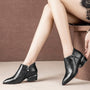 Stiefeletten mit Schleife (seitlicher Reißverschluss)