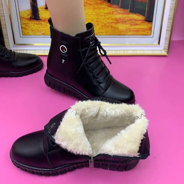 Plüsch-Martinsstiefel (Stiefeletten)