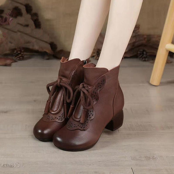 Botas de mamá con punta redonda