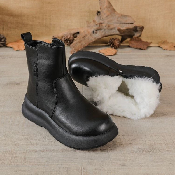 Warme Winter-Samtstiefel von Martin (Leder)