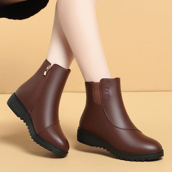 Schuhe aus Baumwolle und weichem Leder (mit Fleece-Futter)