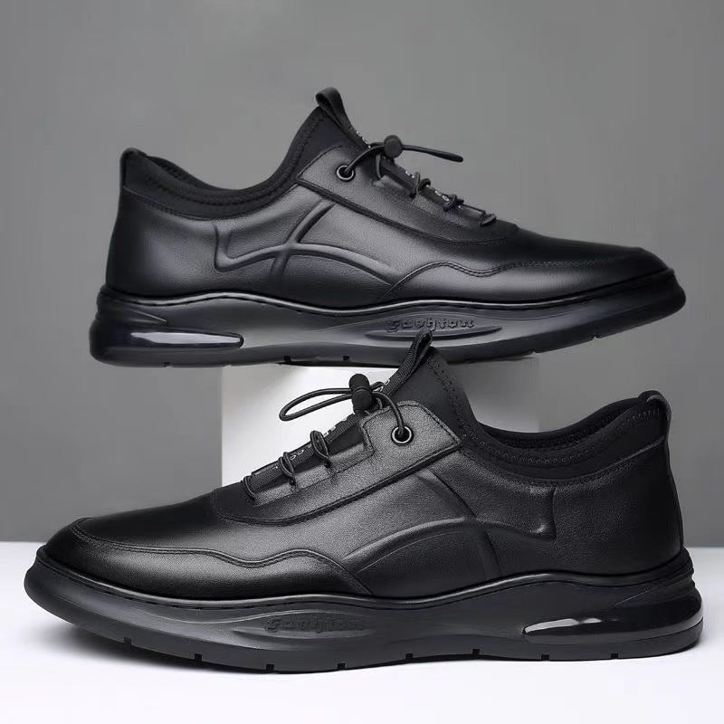 Atmungsaktive Herren Business Schuhe aus Leder.