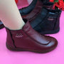 Winterstiefel aus Samt für Damen (Echtes Leder)