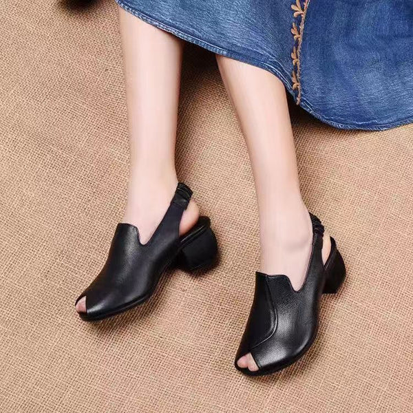 Peep-Toe Sandalen