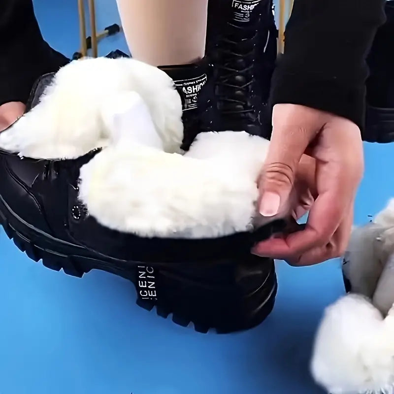 Damen Martin Boots aus weichem Leder