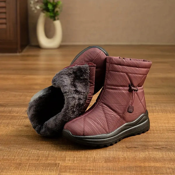 Nuevas botas de algodón polar de invierno.