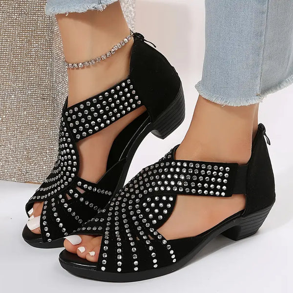 Neue sommerliche Diamant-Sandalen