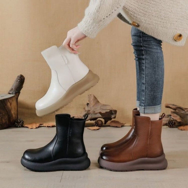 Warme Winter-Samtstiefel von Martin (Leder)