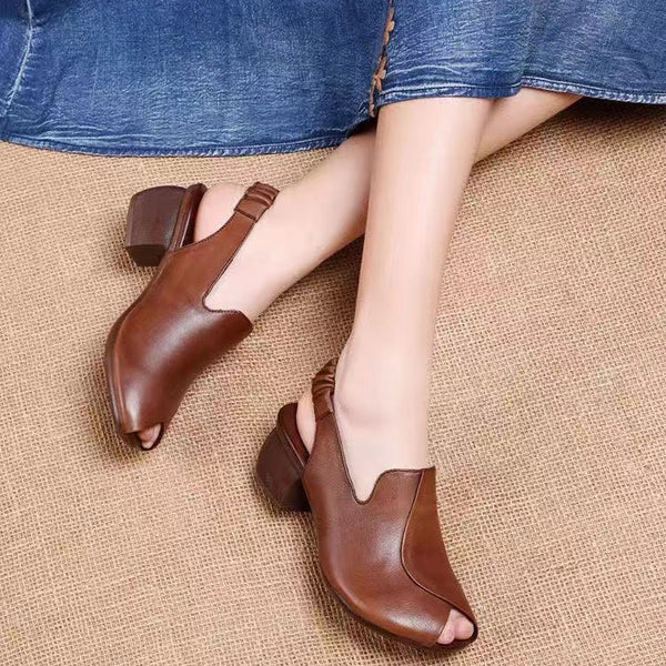 Peep-Toe Sandalen