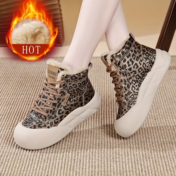 Damen High Heels mit Leopardenmuster