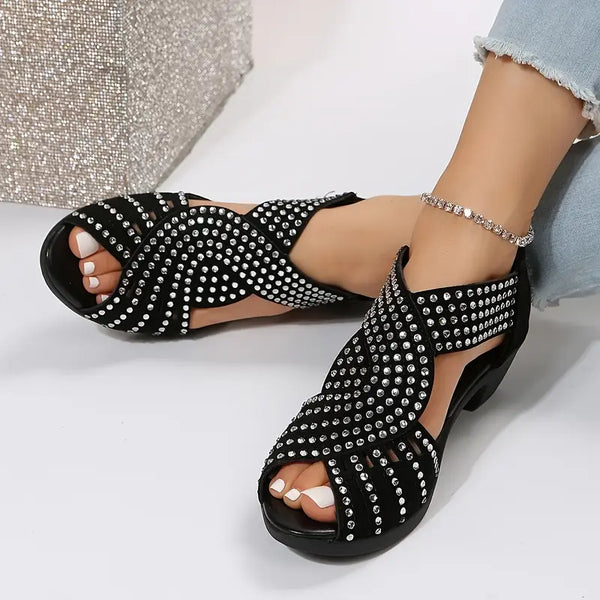 Neue sommerliche Diamant-Sandalen