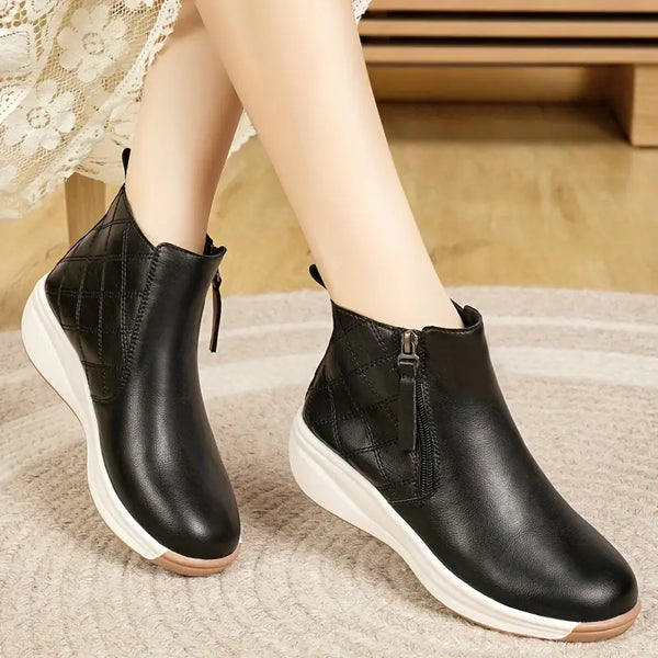 Modische Stiefeletten mit Reißverschluss