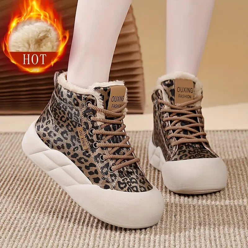 Damen High Heels mit Leopardenmuster