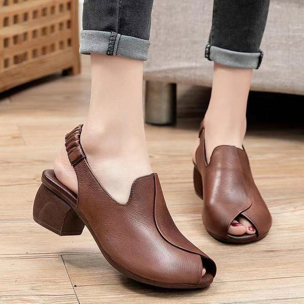 Peep-Toe Sandalen