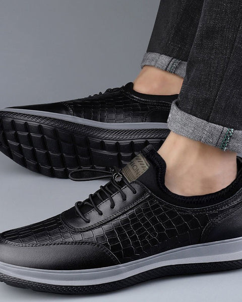 Zapatos de cuero de negocios para hombre.