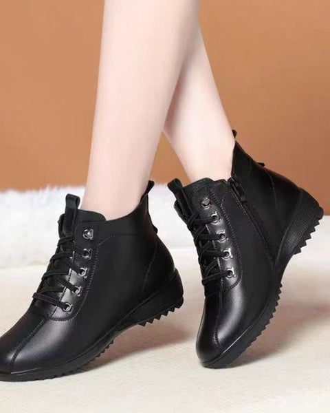 Botas de invierno forradas de polar (cuero)