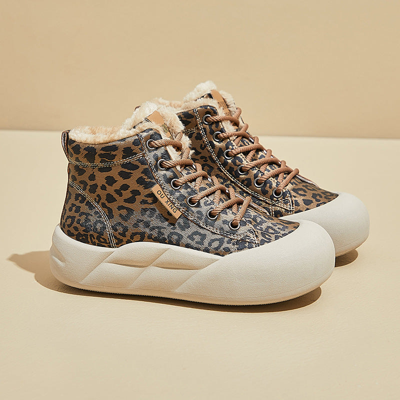 Damen High Heels mit Leopardenmuster